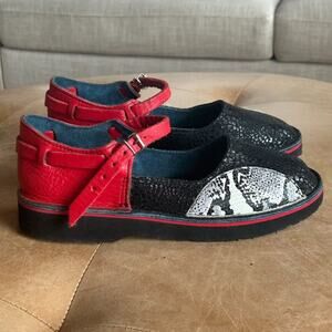 Handmade Artisan Mary Jane Flats | Eclectic Indie Avant-Garde | Women’s 8